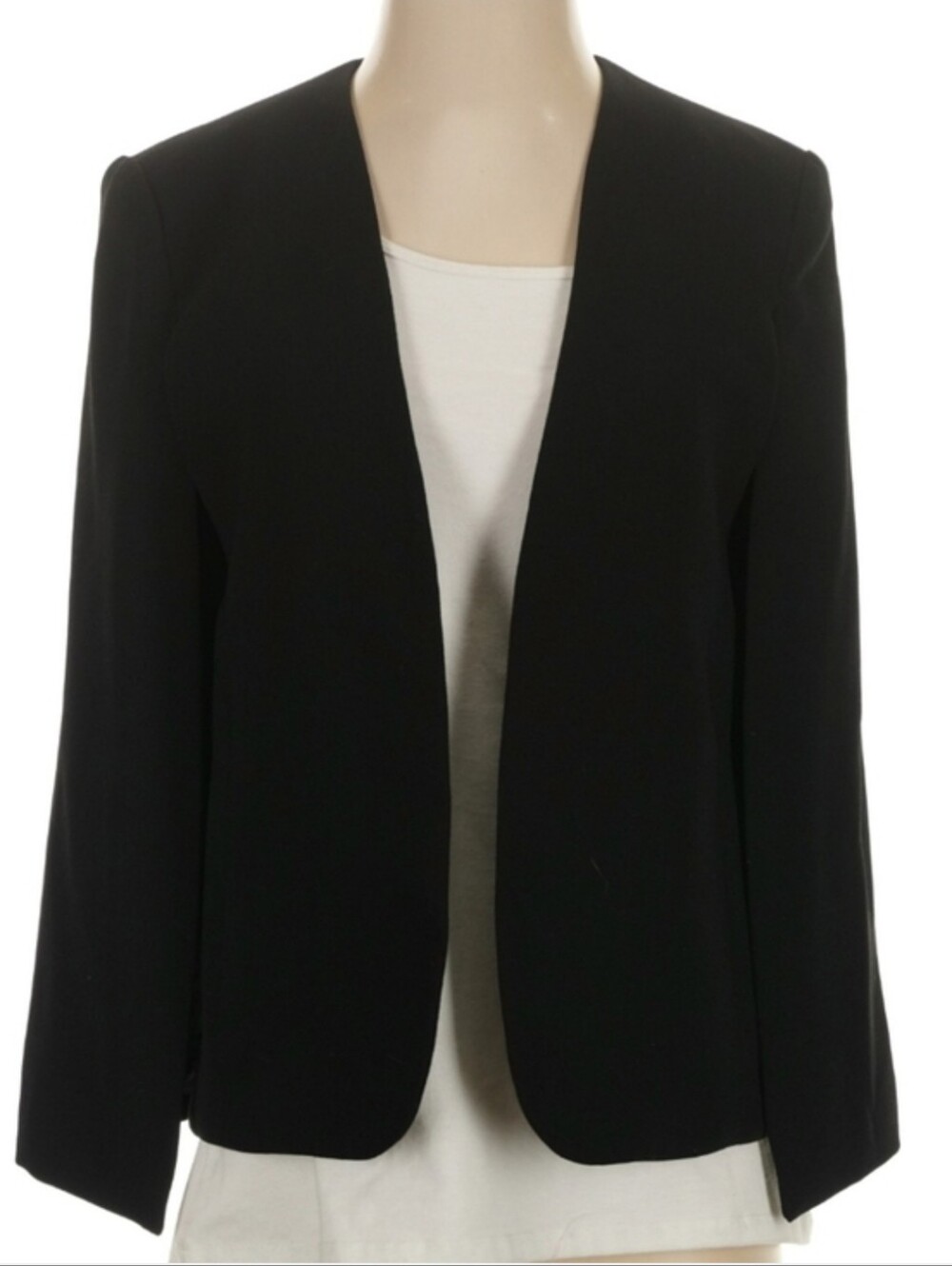 Zara Cape Blazer Jacket Black Size S - Picture 14 of 15
